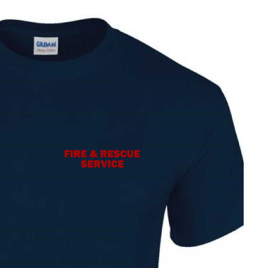 Details about   FIRE AND RESCUE SERVICE T SHIRT print on front and back 